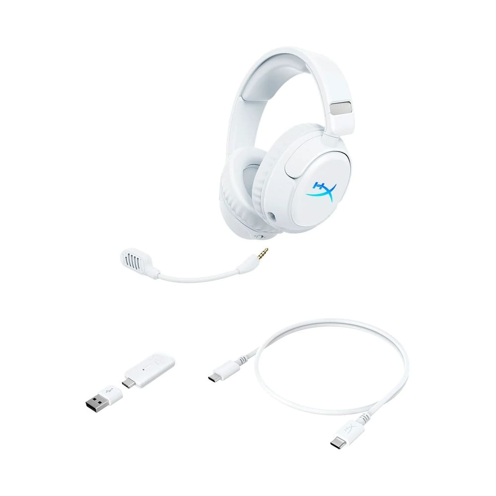 Tai Nghe Gaming Không Dây HyperX Cloud Flight 2 Wireless White (B5VC5AA)