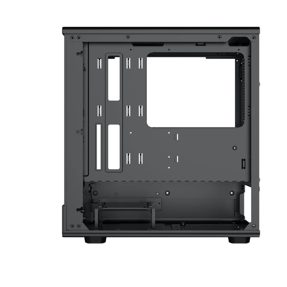 Vỏ Case Xigmatek Pura MS Black - EN48487 (m-ATX, No fan, Max 3 fan, Rad 240, ARGB LIGHTING BAR)