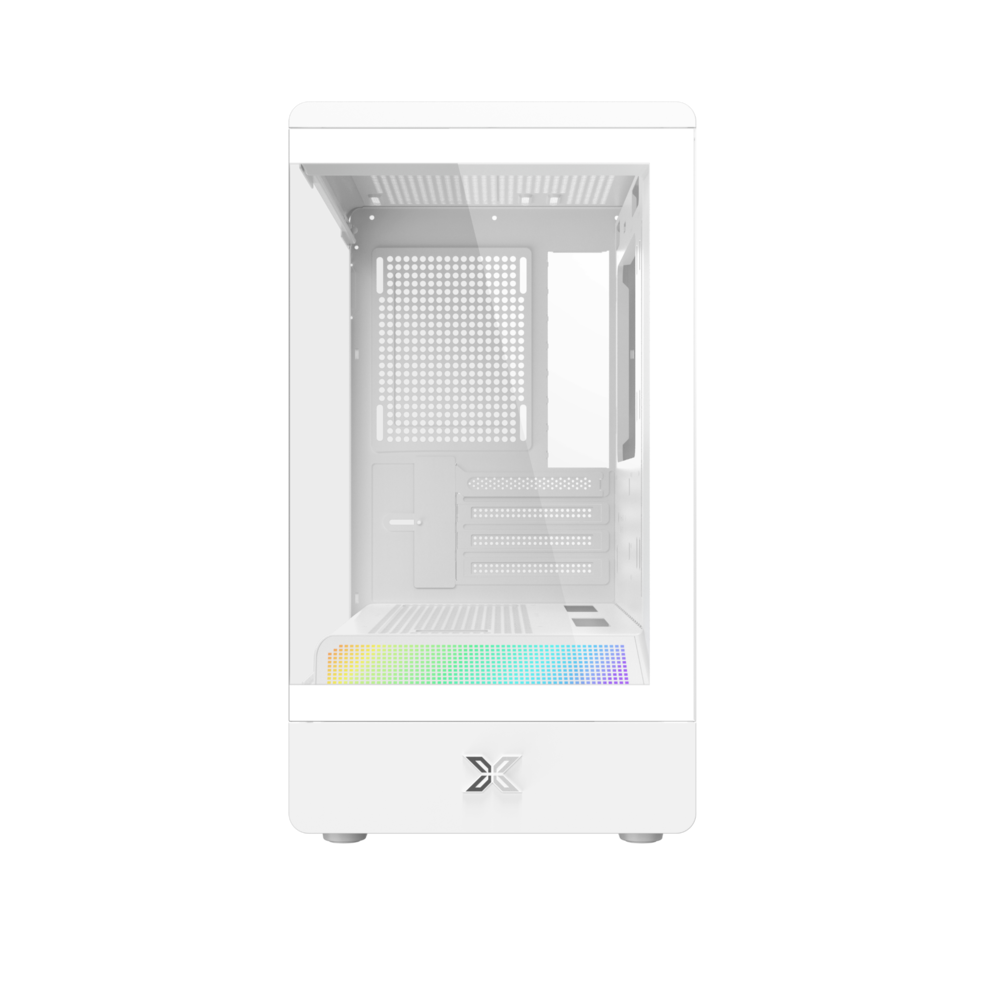 Vỏ Case Xigmatek Pura MS Arctic - EN48494 (m-ATX, No fan, Max 3 fan, Rad 240, ARGB LIGHTING BAR)