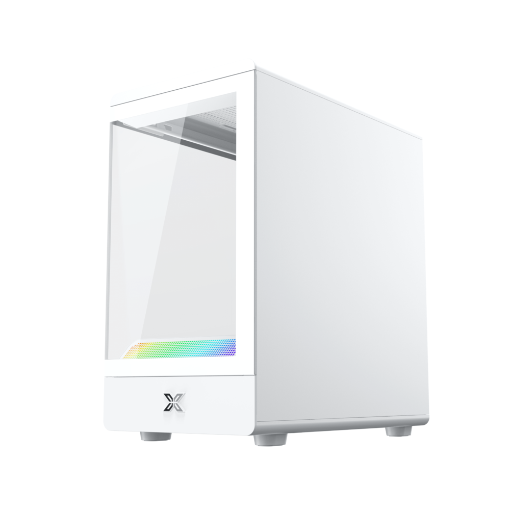 Vỏ Case Xigmatek Pura MS Arctic - EN48494 (m-ATX, No fan, Max 3 fan, Rad 240, ARGB LIGHTING BAR)
