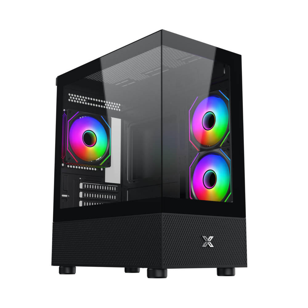 Vỏ case Xigmatek ALPHARD M 3IF Black - EN48814 (m-ATX, Sẵn 3 fan RGB, Max 7 fan, Rad 240/280)