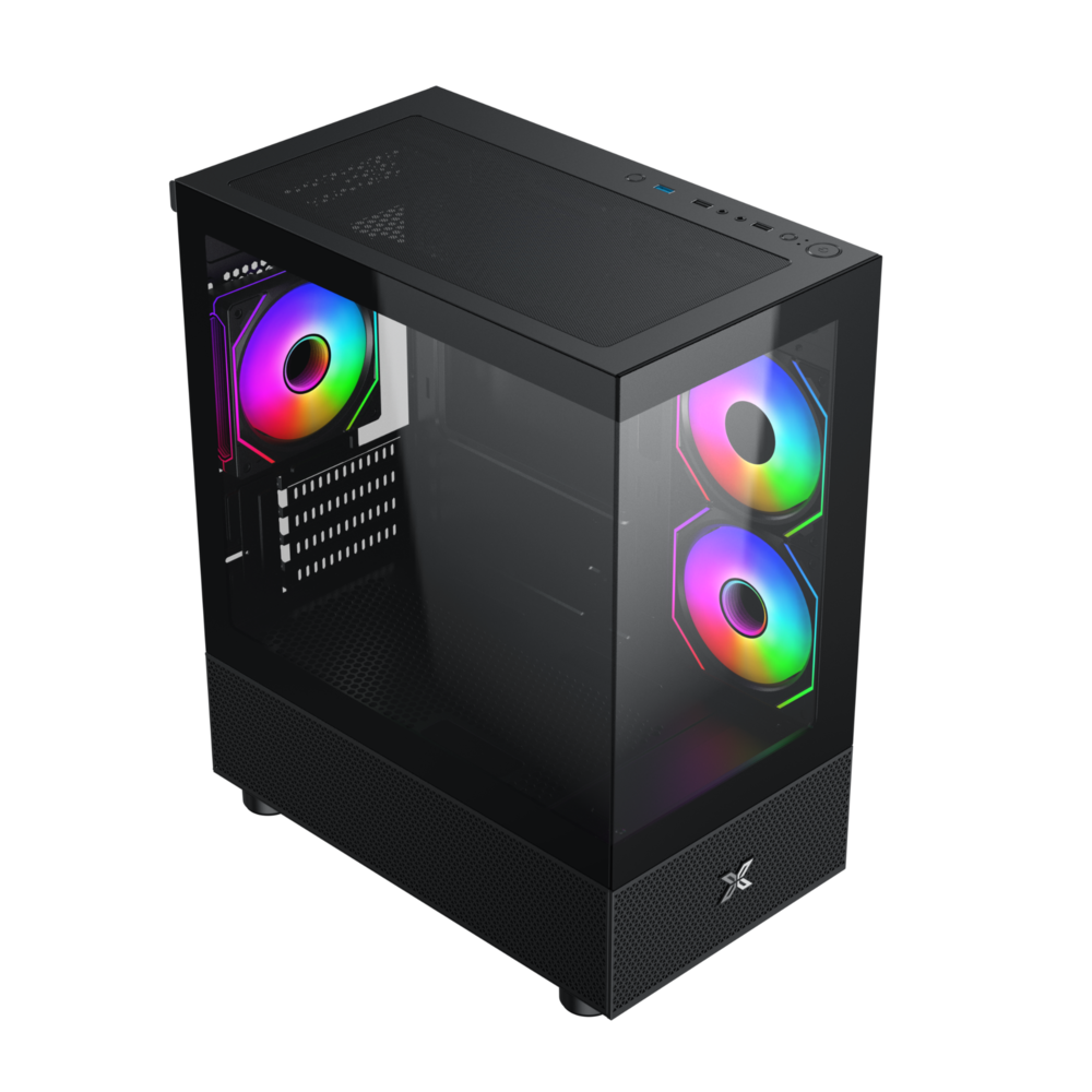 Vỏ case Xigmatek ALPHARD M 3IF Black - EN48814 (m-ATX, Sẵn 3 fan RGB, Max 7 fan, Rad 240/280)