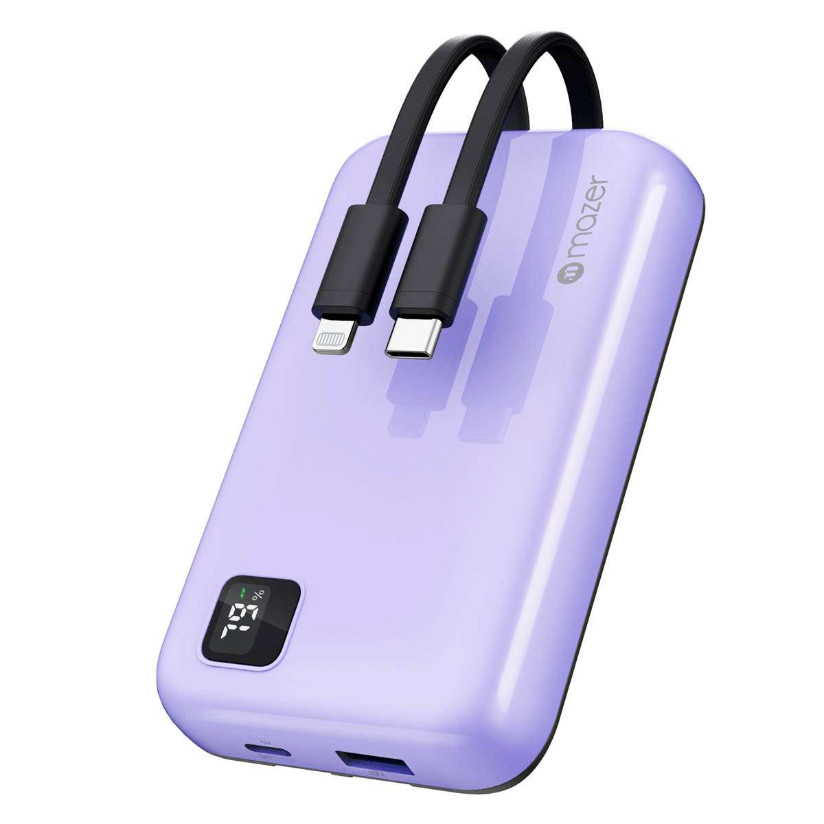 Pin sạc dự phòng Mazer SuperMINI-Pocket 10.000mAh M-EGLINK10.0TRIO-PP PURPLE
