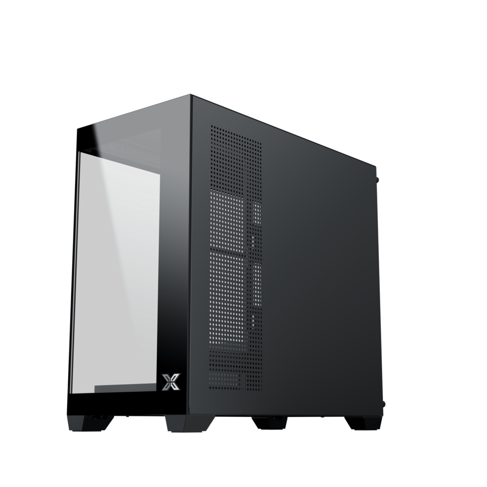 Vỏ case Xigmatek Blast M Black - EN46179 (m-ATX, No fan, Max 9 fan, Rad 360)