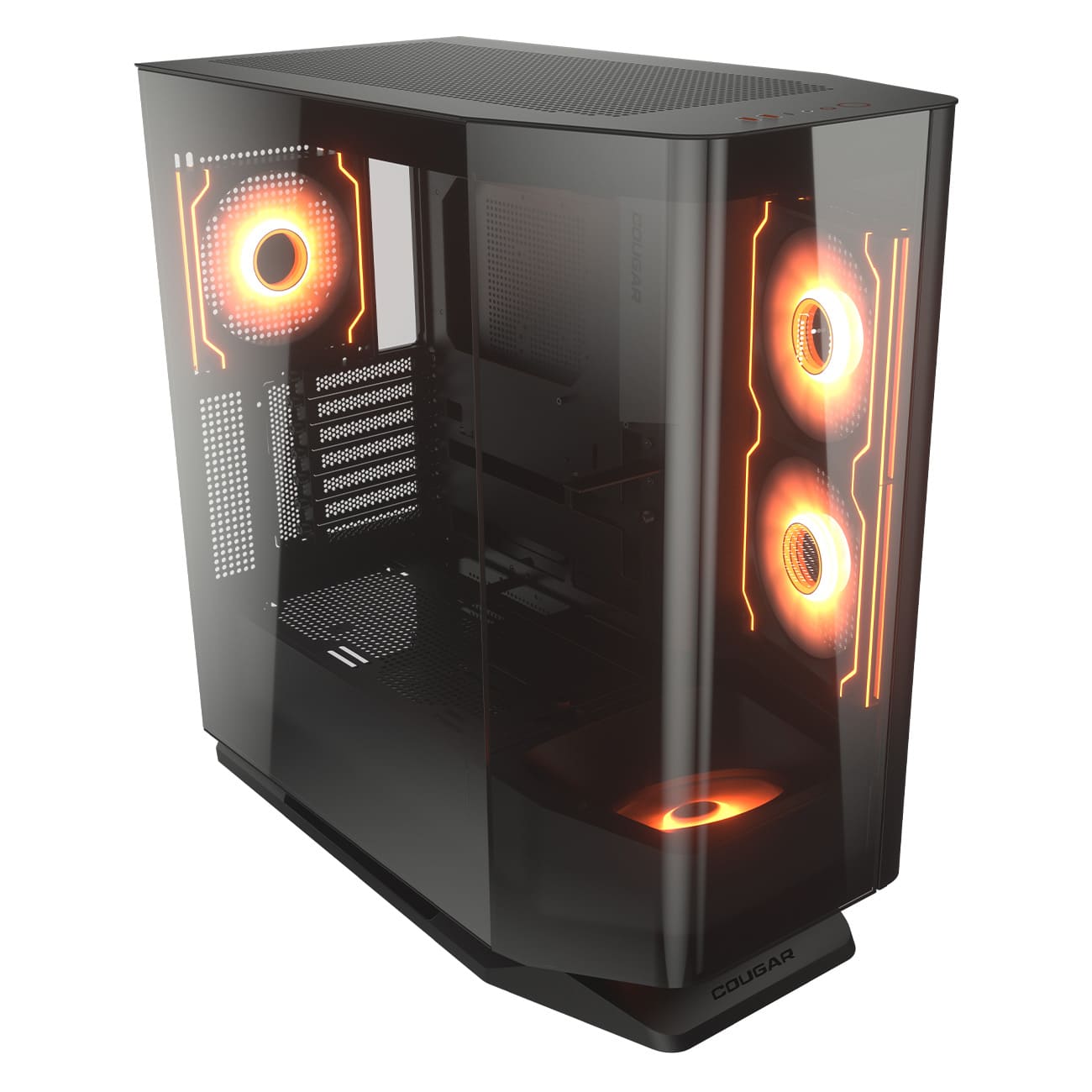Vỏ case Cougar FV270 RGB Black (Mid Tower, E-ATX, Kính Cong, Sẵn 4 Fan ARGB, Max 9 fan, Rad 360, USB-C)
