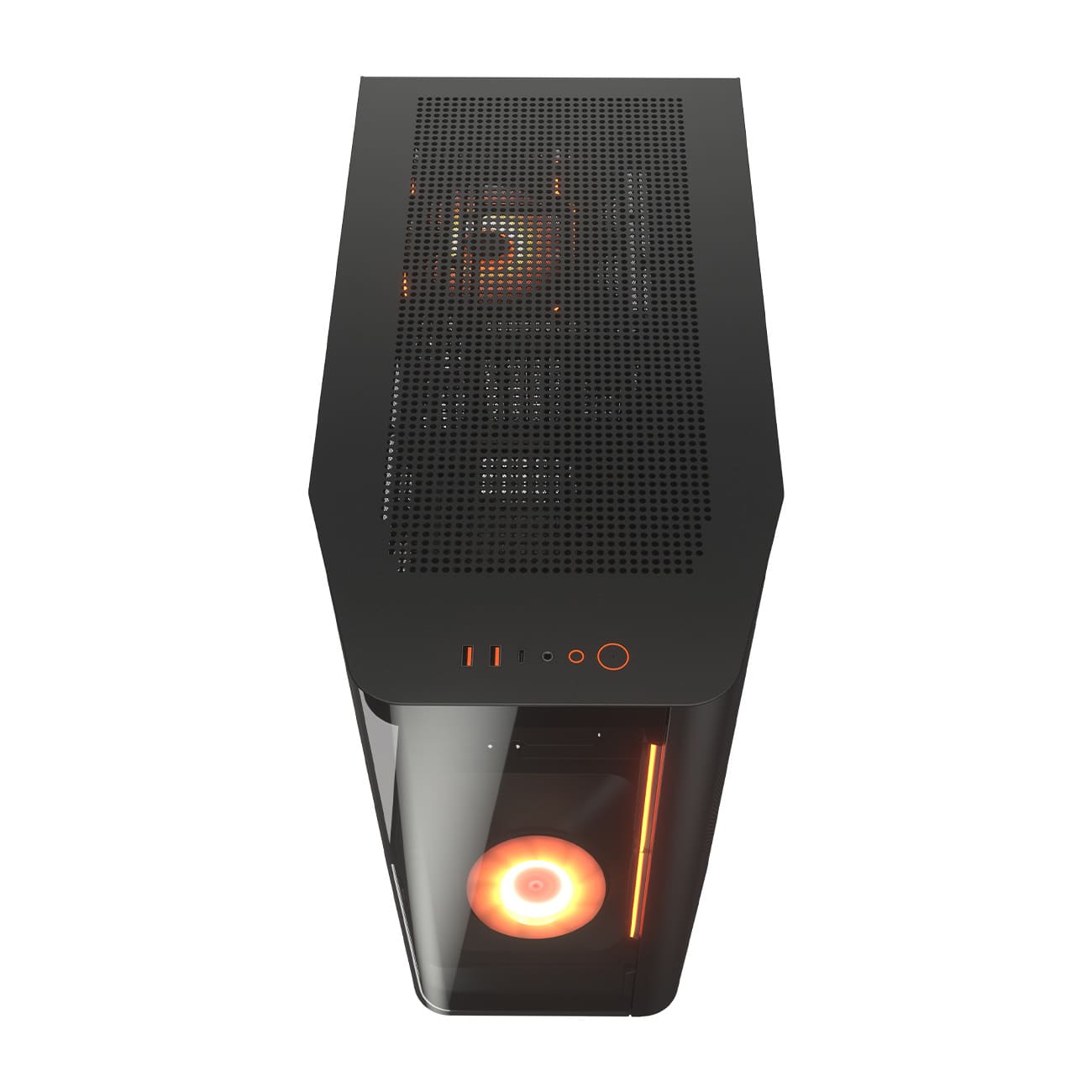 Vỏ case Cougar FV270 RGB Black (Mid Tower, E-ATX, Kính Cong, Sẵn 4 Fan ARGB, Max 9 fan, Rad 360, USB-C)