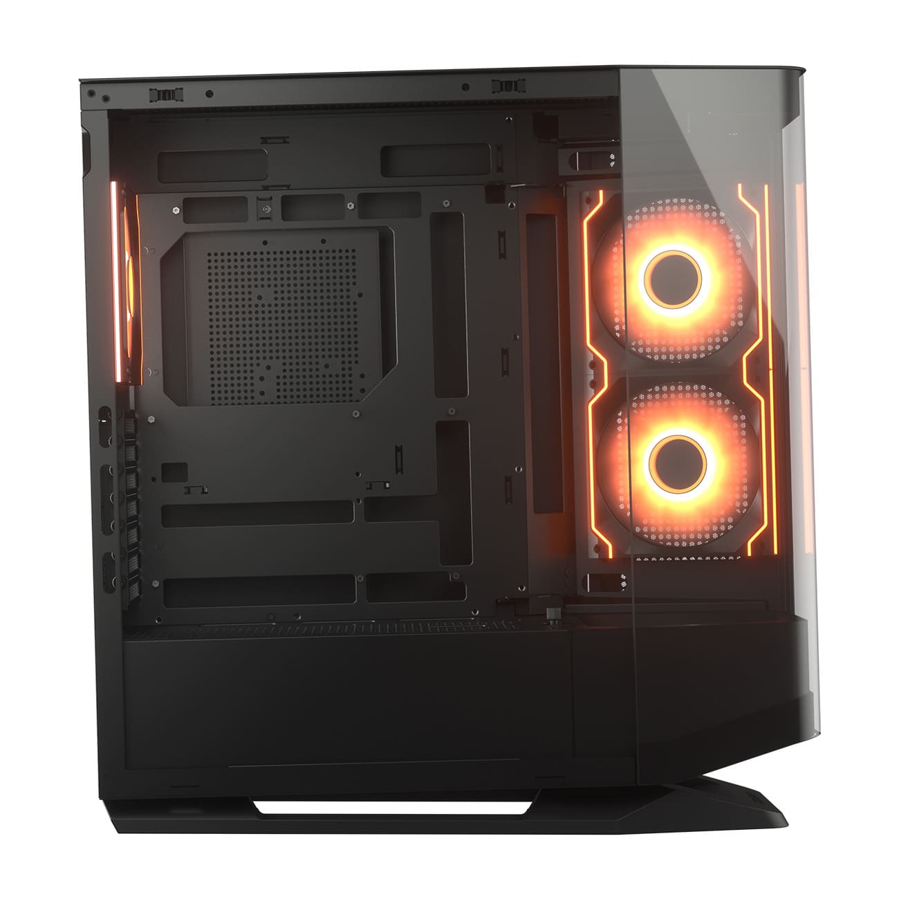 Vỏ case Cougar FV270 RGB Black (Mid Tower, E-ATX, Kính Cong, Sẵn 4 Fan ARGB, Max 9 fan, Rad 360, USB-C)