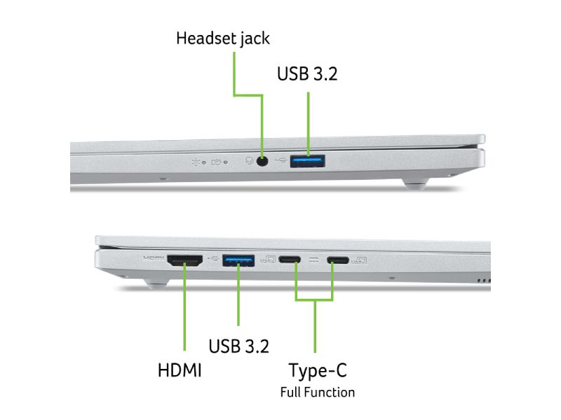 Laptop Acer Aspire Go 15 AI AG15-52P-52WT (Core Ultra 5 115U, RAM 16GB, SSD 512GB, Màn Hình 15.6 inch FHD, IPS, 60Hz, 300nits, VGA Intel Graphics, Windows 11 